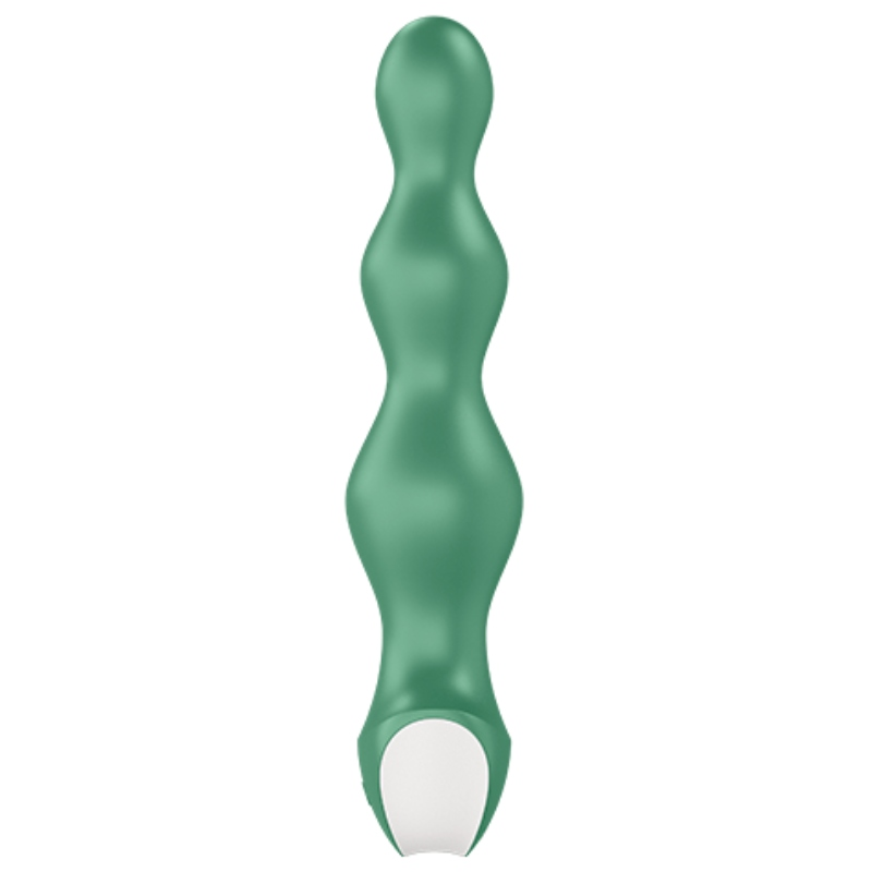 SATISFYER - LOLLI  ANAL PLUG 2 PLUG VIBRATOR GREEN