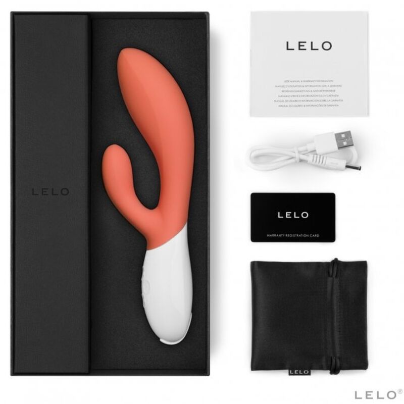 LELO - INA 3 LUXURY CORAL G-SPOT & RABBIT VIBRATOR