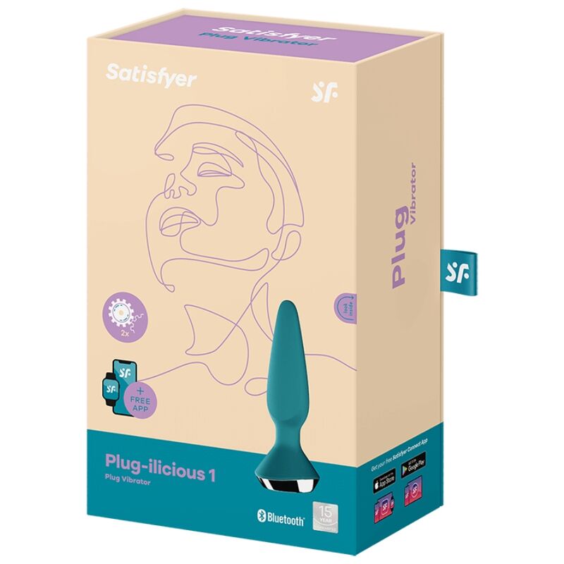 SATISFYER - PLUG ILICIOUS 1 ANAL VIBRATOR GREEN