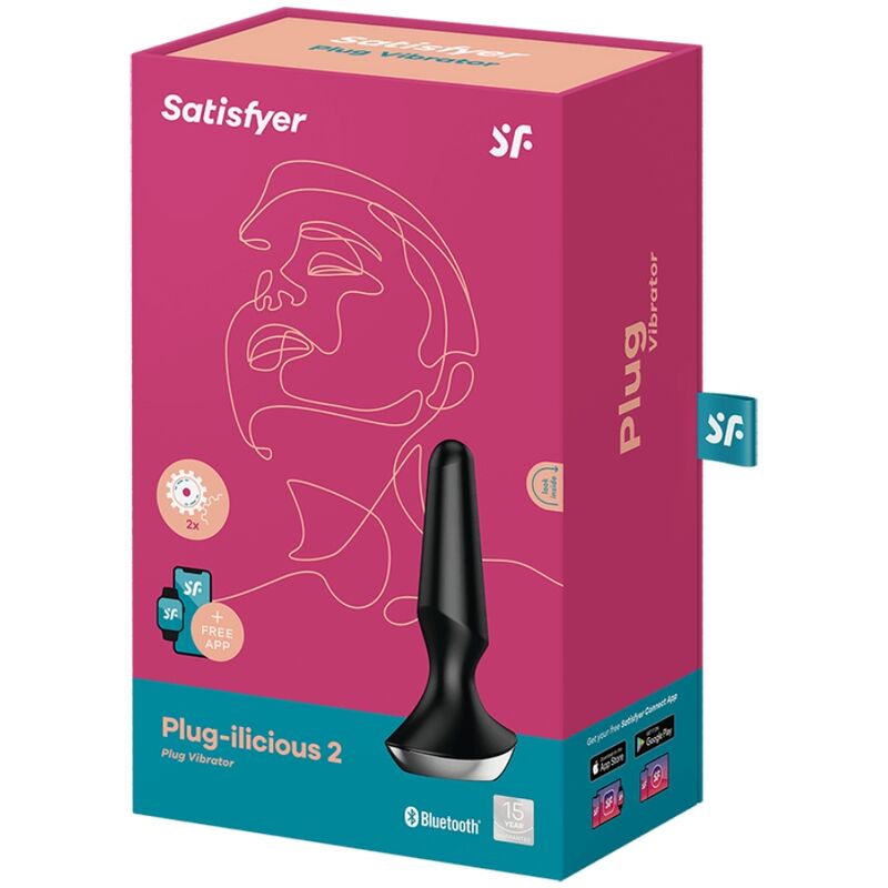 SATISFYER - PLUG ILICIOUS 2 ANAL PLUG VIBRATOR BLACK -APP