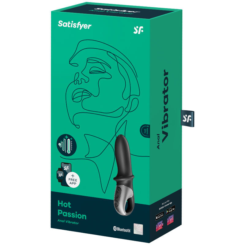 SATISFYER - HOT PASSION ANAL VIBRATOR APP BLACK - APP