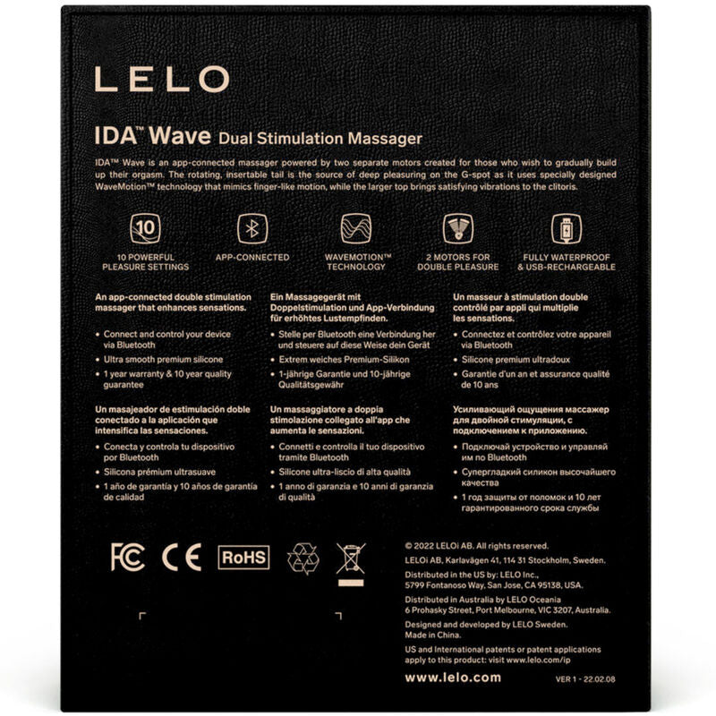 LELO - IDA WAVE CORAL COUPLES & G-SPOT VIBRATOR