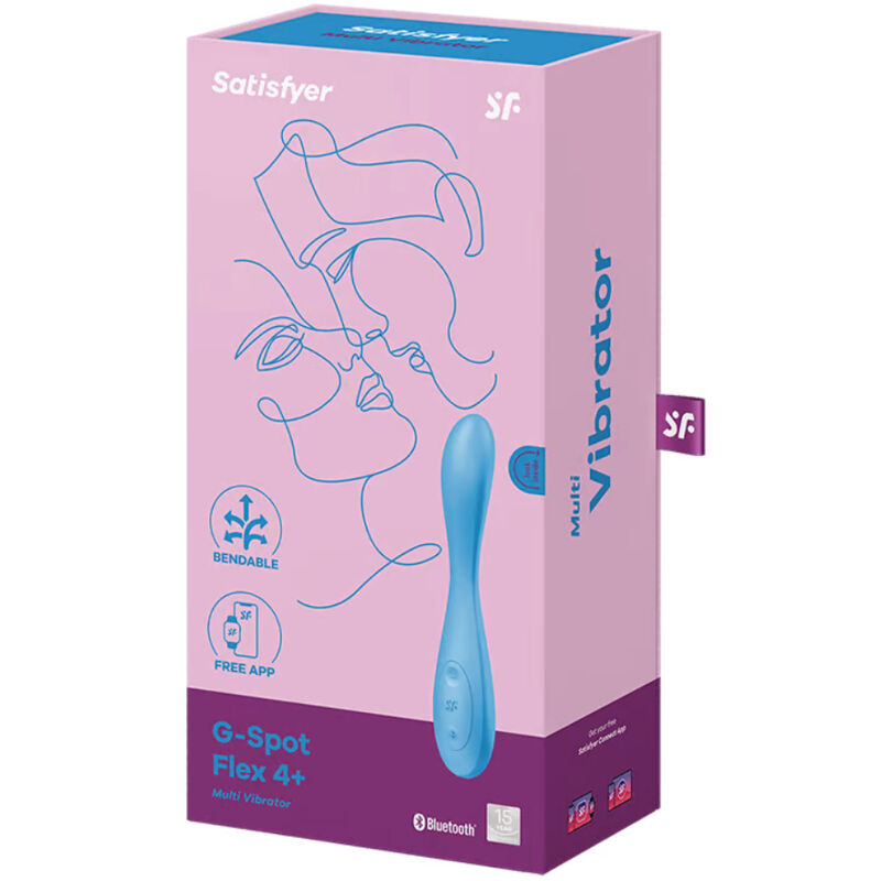 SATISFYER - G-SPOT FLEX 4+  G-SPOT & MULTI VIBRATOR APP BLUE