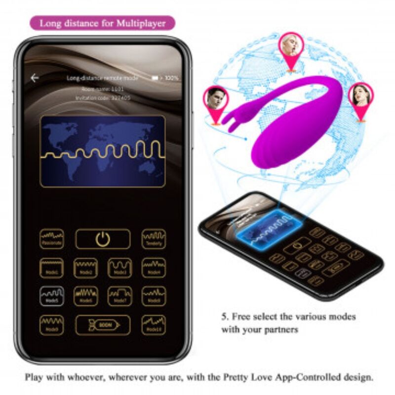 PRETTY LOVE - CATALINA G-SPOT MASSAGER FREE APP LILAC