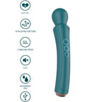 XOCOON - THE CURVED WAND VIBRATOR GREEN