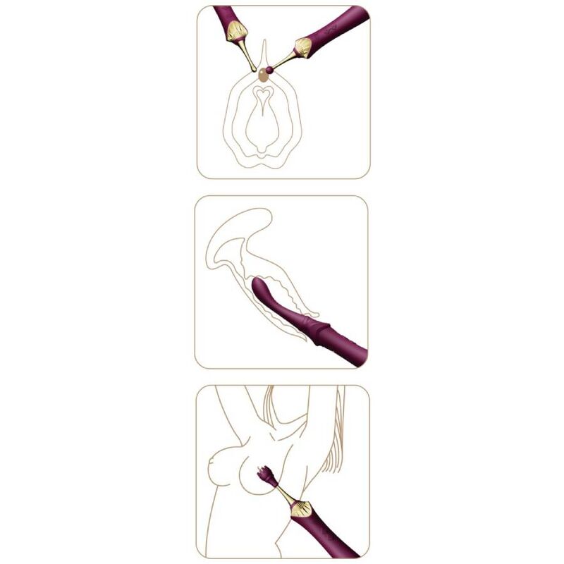 ZALO - BESS 2 CLITORAL VIBRATOR PURPLE