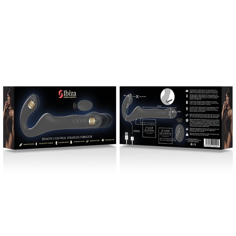 IBIZA - G-SPOT REMOTE CONTROL STRAPLESS VIBRATOR UP & DOWN