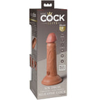 KING COCK - ELITE REALISTIC DILDO  15.2 CM CARAMEL