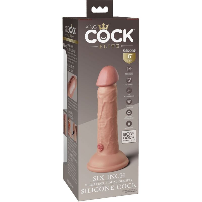 KING COCK - ELITE REALISTIC DILDO 15.2 CM