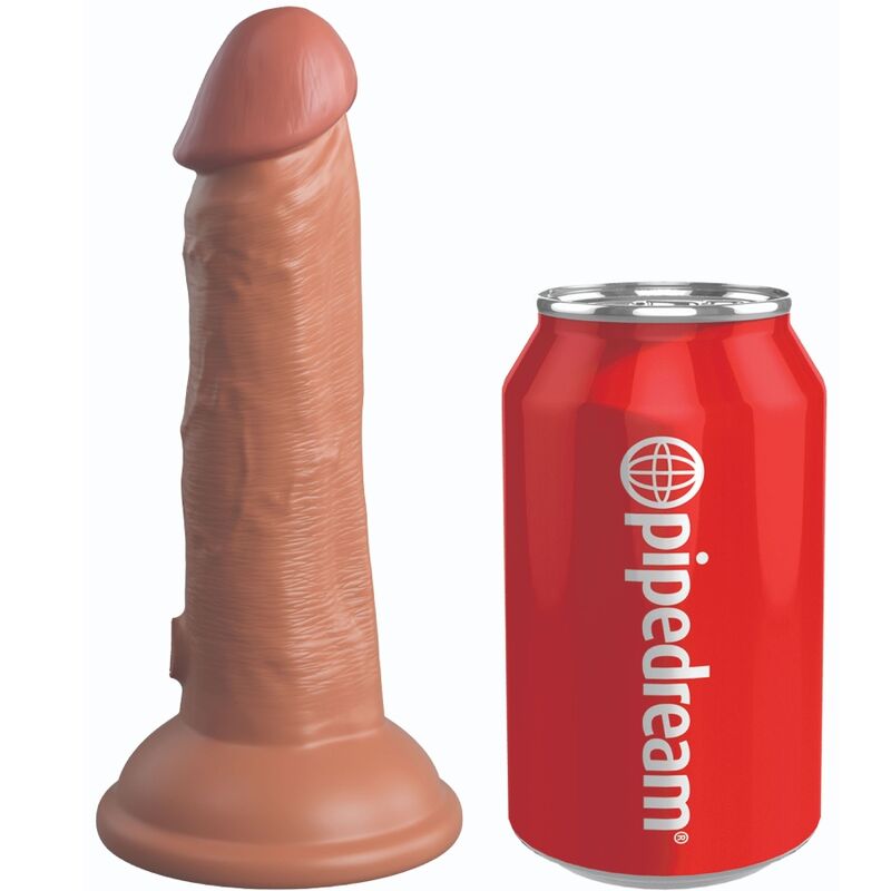 KING COCK - ELITE REALISTIC DILDO  15.2 CM CARAMEL