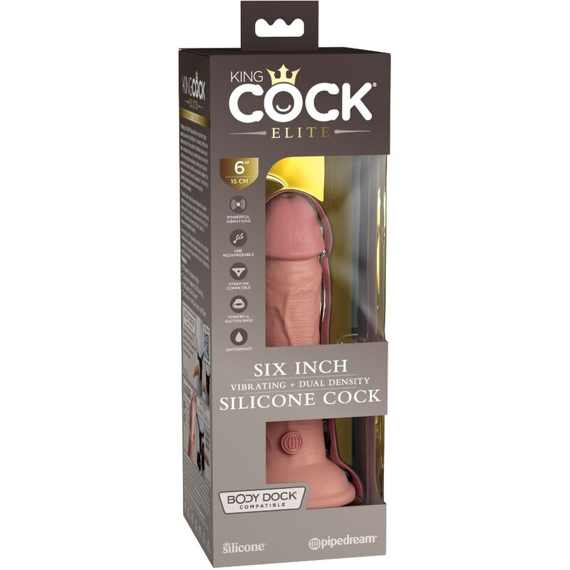 KING COCK - ELITE REALISTIC DILDO 15.2 CM
