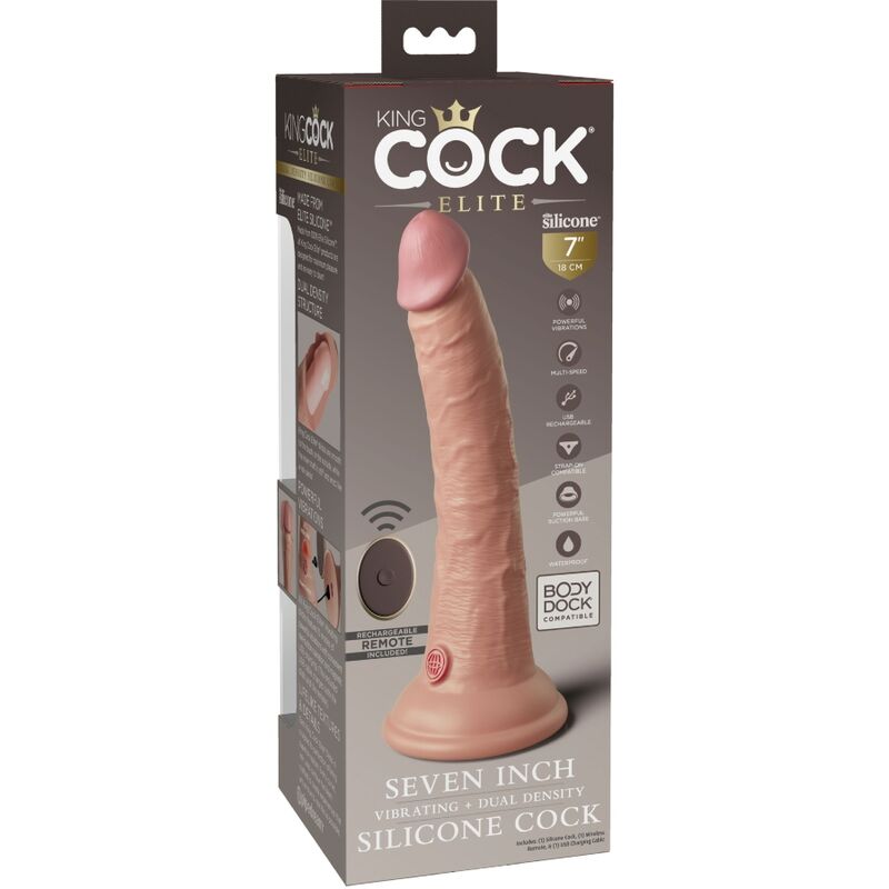 KING COCK - ELITE REALISTIC DILDO 17.8 CM