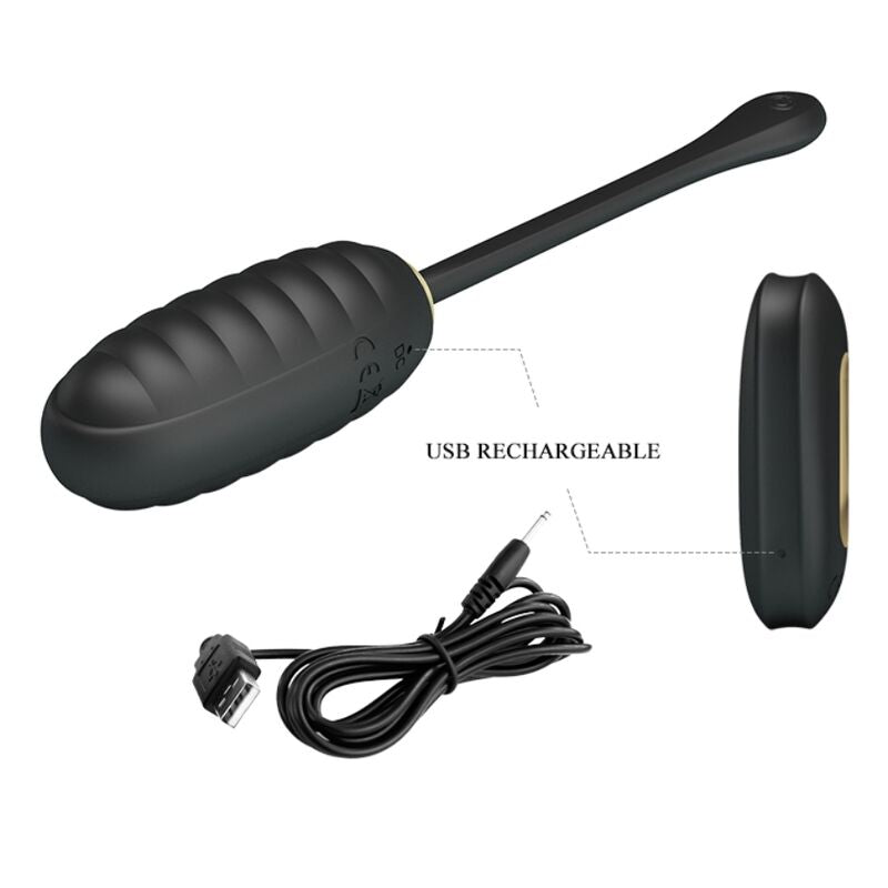 PRETTY LOVE - DOREEN LUXURY VIBRATING EGG BLACK