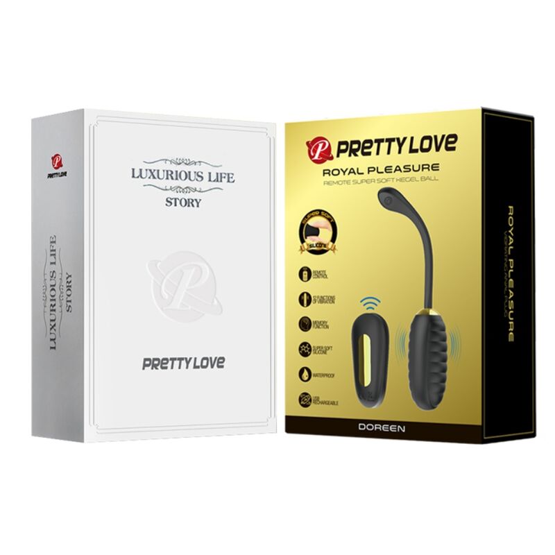 PRETTY LOVE - DOREEN LUXURY VIBRATING EGG BLACK