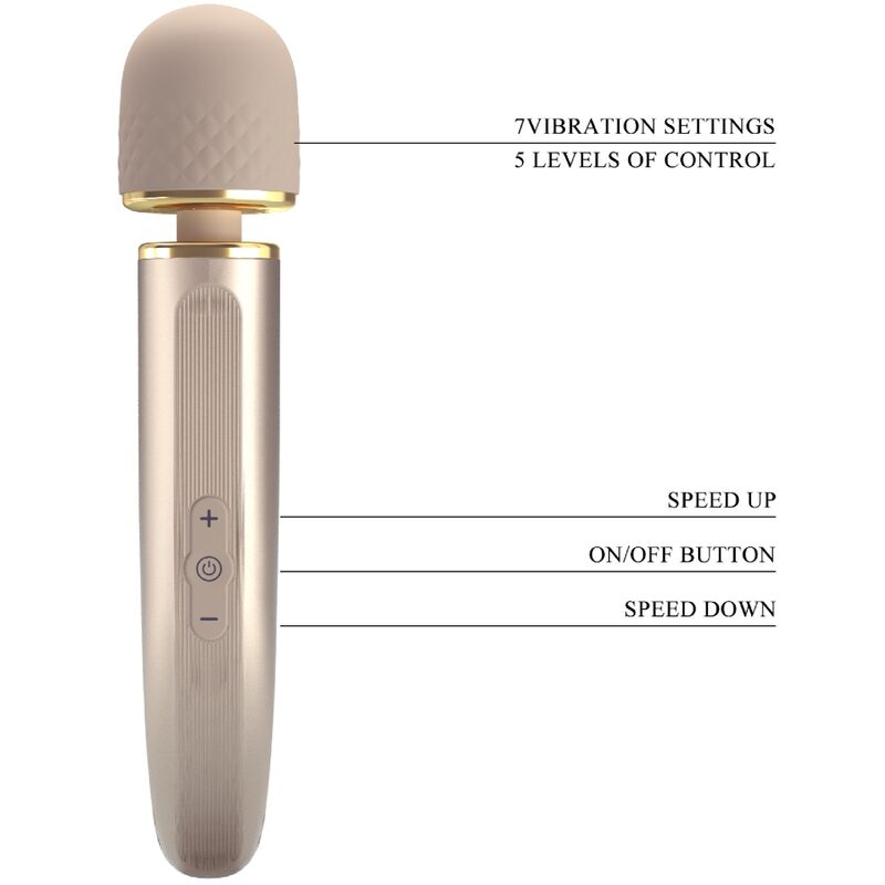 PRETTY LOVE - WAND VIBRATOR CHAMPAGN