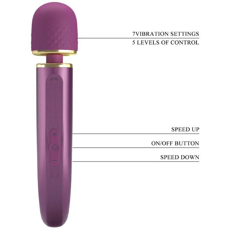 PRETTY LOVE - WAND MASSAGER 7 VIBRATION MODES PURPLE