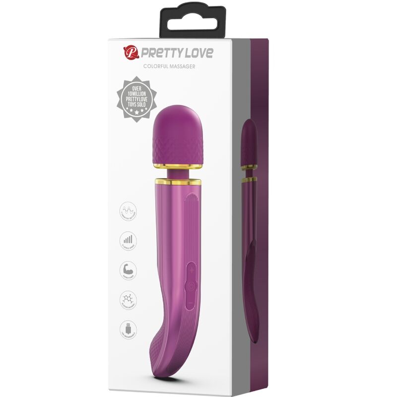 PRETTY LOVE - WAND MASSAGER 7 VIBRATION MODES PURPLE