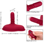 CALEXOTICS - RIDER VIBRATOR DOUBLE MOTOR REMOTE CONTROL RED