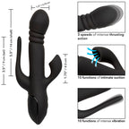 CALEXOTICS - G-SPOT & RABBIT VIBRATOR TRIPLE EUPHORIA BLACK
