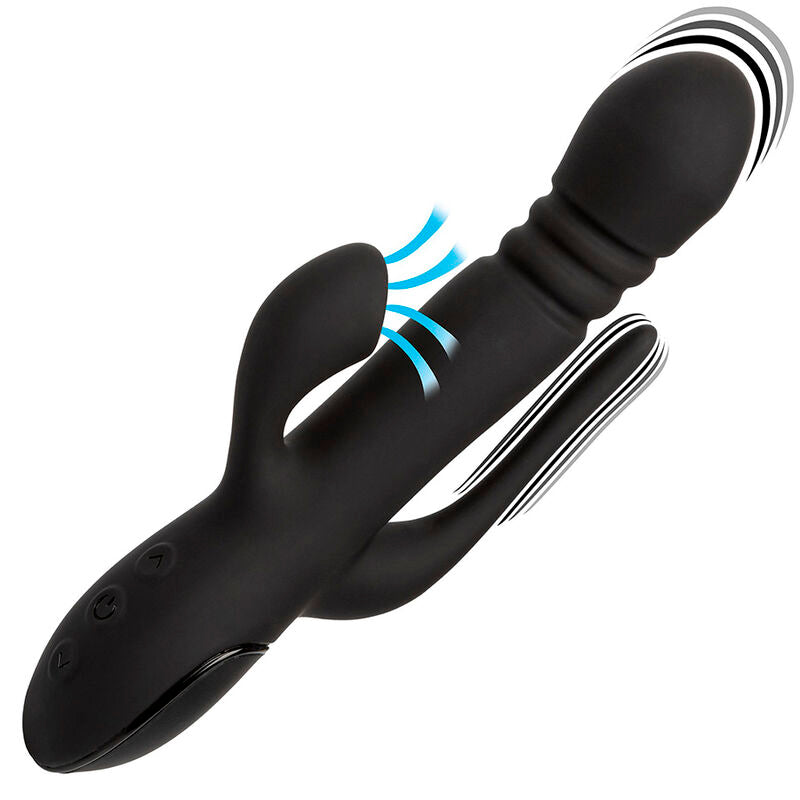 CALEXOTICS - G-SPOT & RABBIT VIBRATOR TRIPLE EUPHORIA BLACK