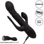 CALEXOTICS - G-SPOT & RABBIT VIBRATOR TRIPLE EUPHORIA BLACK