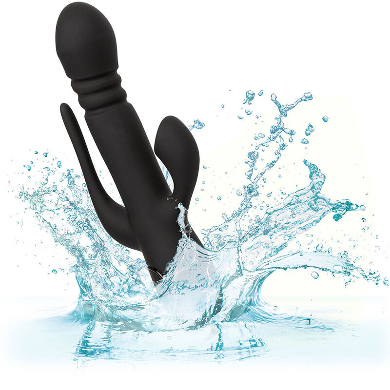 CALEXOTICS - G-SPOT & RABBIT VIBRATOR TRIPLE EUPHORIA BLACK