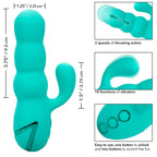 CALEXOTICS - DEL MAR DIVA VIBRATOR RABBIT AQUA GREEN