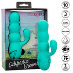 CALEXOTICS - DEL MAR DIVA VIBRATOR RABBIT AQUA GREEN
