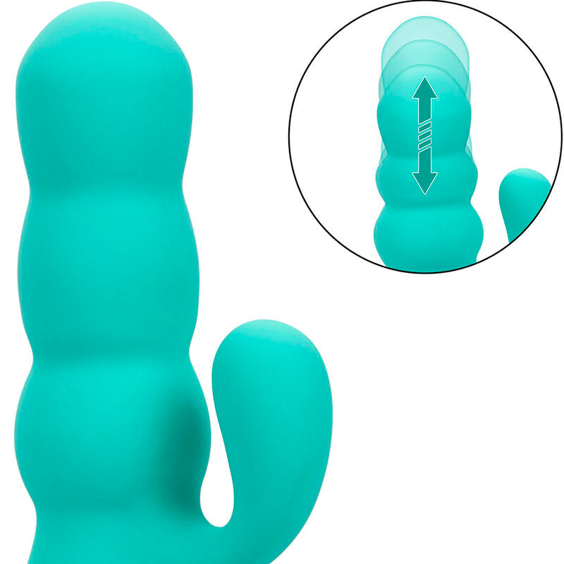 CALEXOTICS - DEL MAR DIVA VIBRATOR RABBIT AQUA GREEN