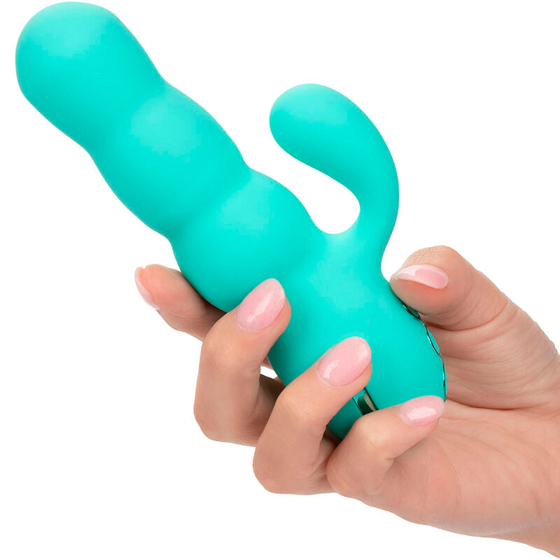 CALEXOTICS - DEL MAR DIVA VIBRATOR RABBIT AQUA GREEN