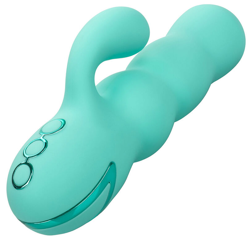 CALEXOTICS - DEL MAR DIVA VIBRATOR RABBIT AQUA GREEN