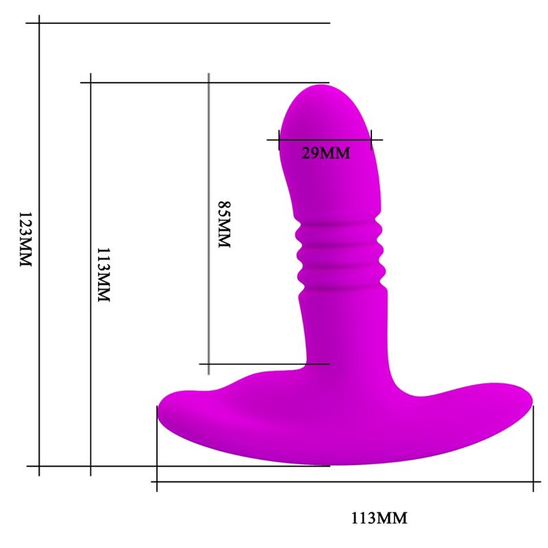 PRETTY LOVE - HEATHER ANAL VIBRATOR UP AND DOWN