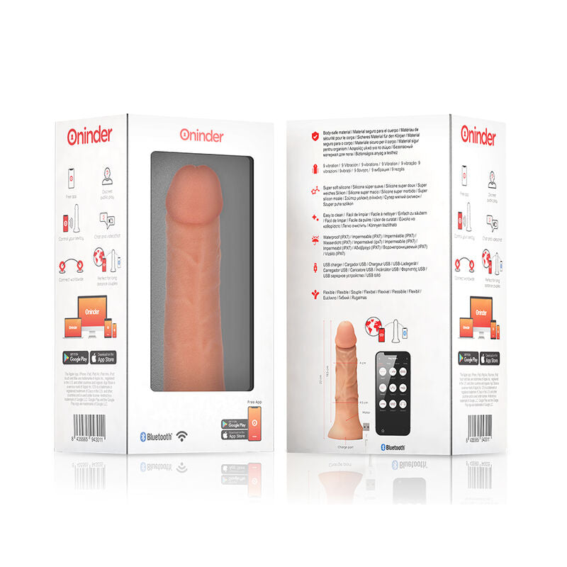 ONINDER - LARGE BOGOTÁ VIBRATOR DILDO - APP