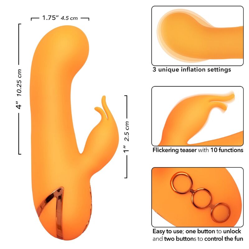CALEXOTICS - MONTECITO MUSE VIBRATOR RABBIT ORANGE