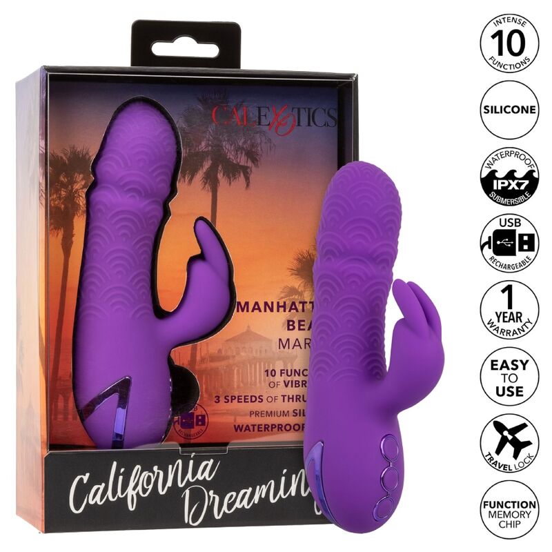CALEXOTICS - MANHATTAN BEACH VIBRATOR RABBIT PURPLE