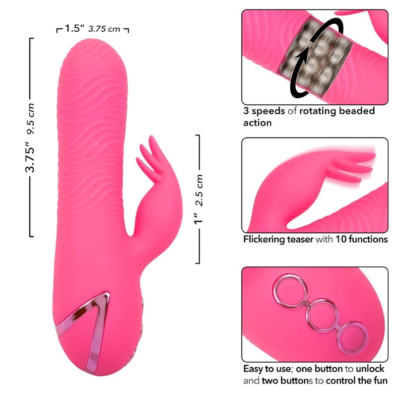 CALEXOTICS - SACRAMENTO SWEETIE VIBRATOR RABBIT PINK
