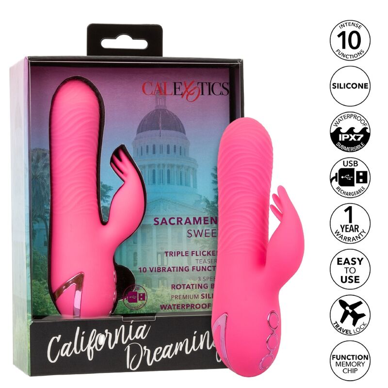 CALEXOTICS - SACRAMENTO SWEETIE VIBRATOR RABBIT PINK