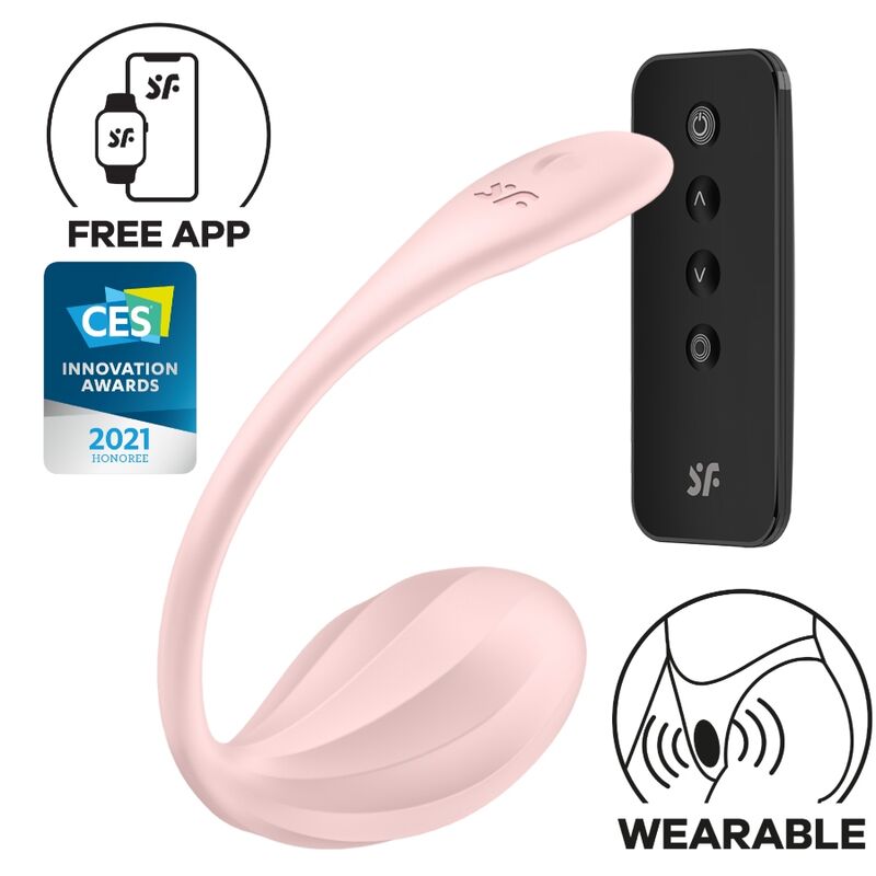 SATISFYER - RIBBED PETAL G-SPOTREMOTE CONTROL STIMULATOR ROSE
