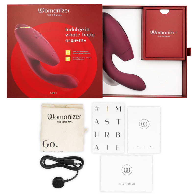 WOMANIZER - G-SPOT DUO 2 STIMULATOR BORDEAUX
