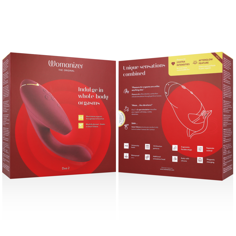 WOMANIZER - G-SPOT DUO 2 STIMULATOR BORDEAUX