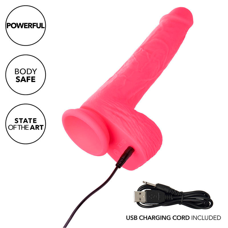 CALEXOTICS - STUDS REALISTIC DILDO VIBRATOR PINK