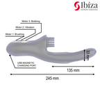 IBIZA - HI-TECH RABITT BRUSHING MULTI-CELL CLITORIAL AND DOUBLE WAVE VIBRATOR
