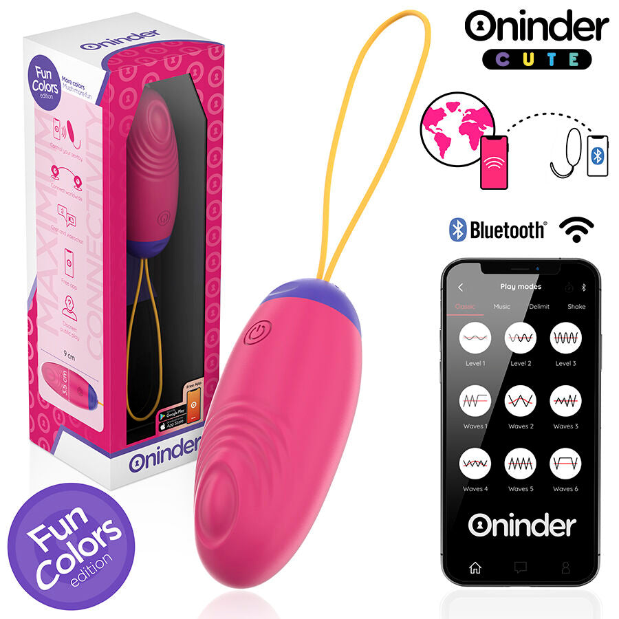 ONINDER CUTE - LOVE PLEASURE VIBRO-WAVE TAPPING SILICONE EGG