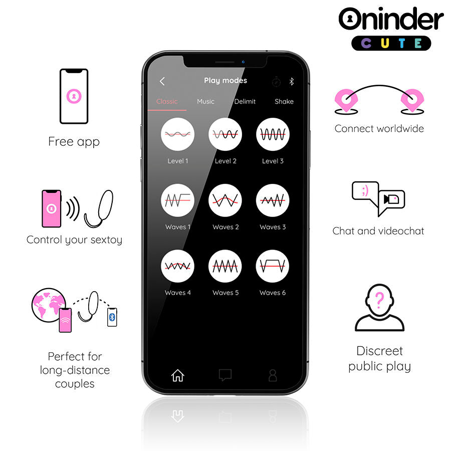 ONINDER CUTE - LOVE PLEASURE VIBRO-ROTATING EGG