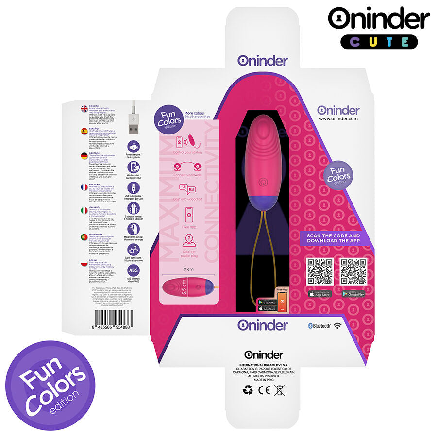 ONINDER CUTE - LOVE PLEASURE VIBRO-WAVE TAPPING SILICONE EGG