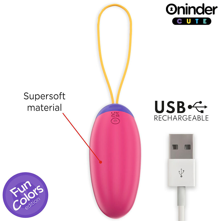 ONINDER CUTE - LOVE PLEASURE VIBRO-WAVE TAPPING SILICONE EGG
