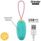 ONINDER CUTE - LOVE PLEASURE VIBRO-ROTATING SILICONE GEM EGG