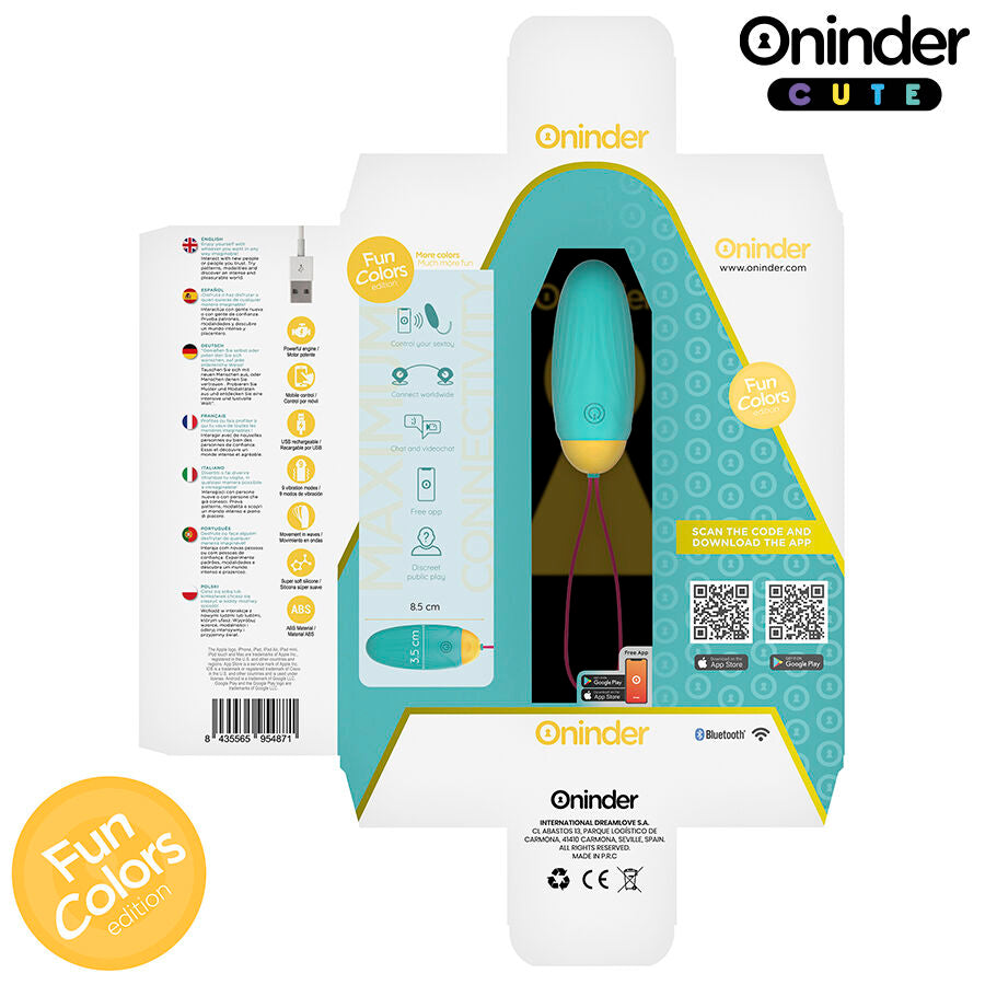 ONINDER CUTE - LOVE PLEASURE VIBRO-ROTATING SILICONE GEM EGG