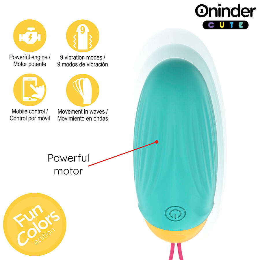 ONINDER CUTE - LOVE PLEASURE VIBRO-ROTATING SILICONE GEM EGG