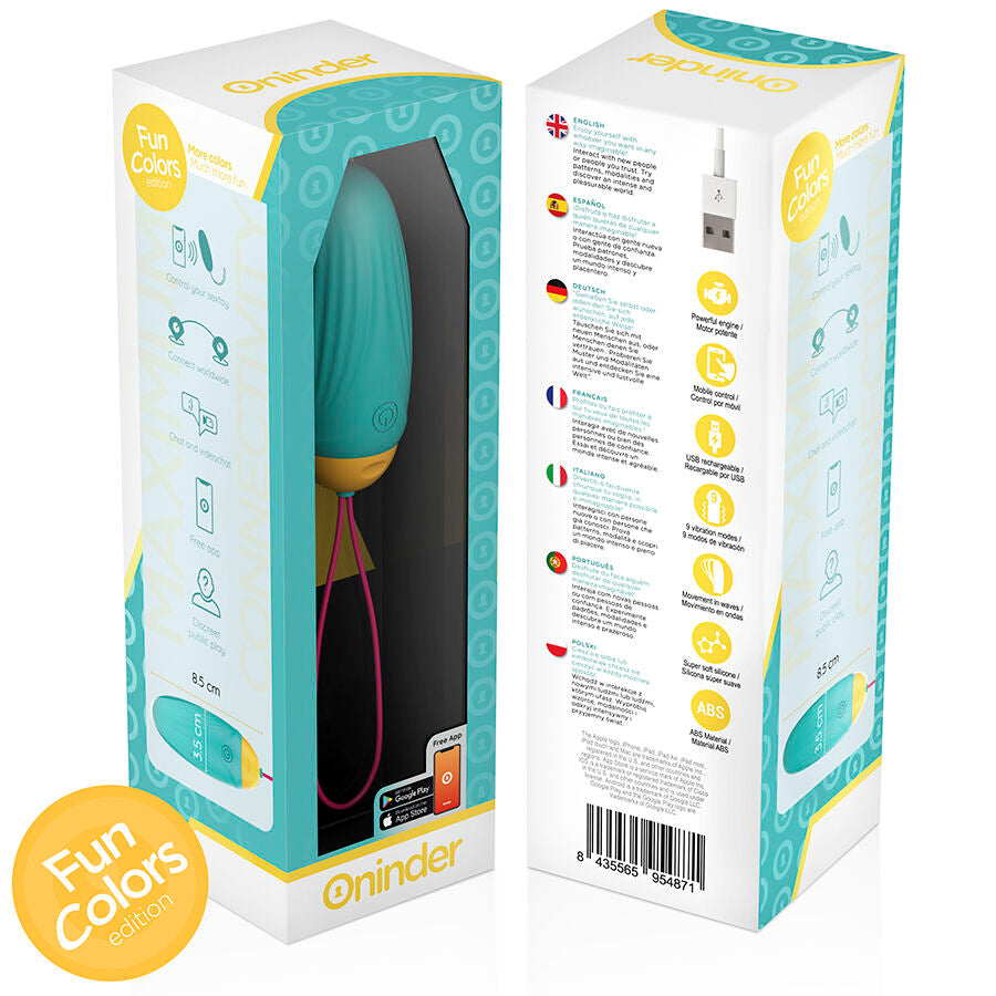 ONINDER CUTE - LOVE PLEASURE VIBRO-ROTATING SILICONE GEM EGG